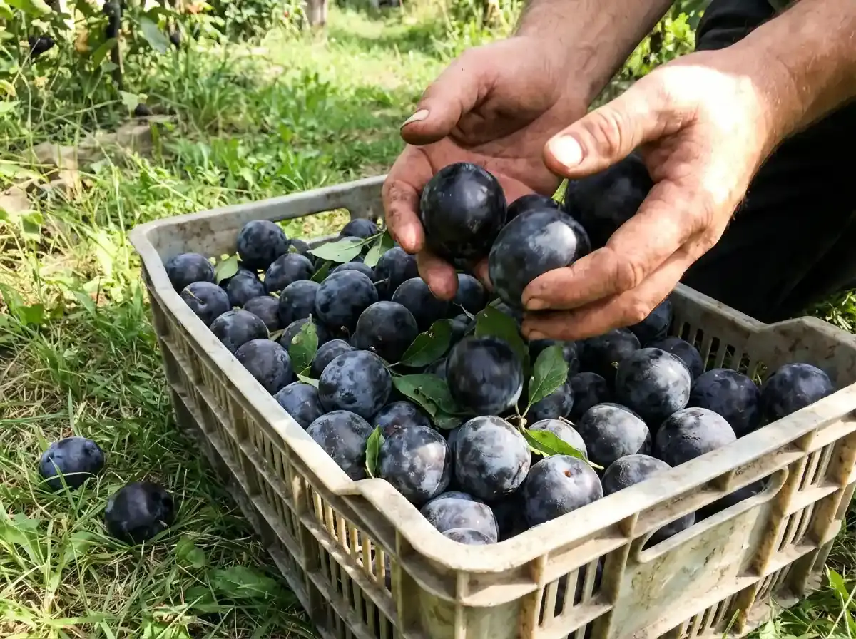 Фото від Михайла — кошик зі сливами